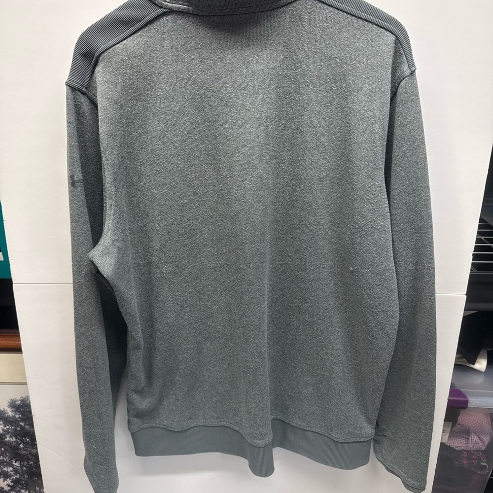 Under Armour Men’s Heather Gray Quarter-Zip Pullover (Pinehurst GC) - Picture 4 of 4